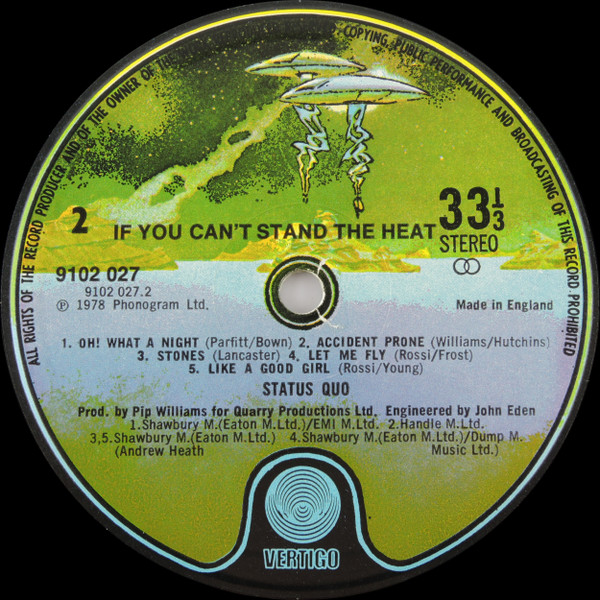 Status Quo - If You Can't Stand The Heat... - Used Vinyl Record image 5
