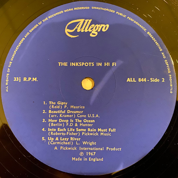 Ink Spots - In Hi-Fi - Used Vinyl Record image 4