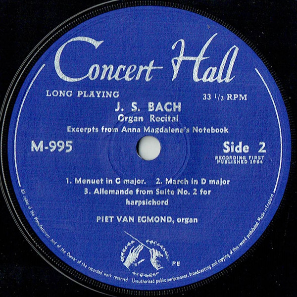 Johann Sebastian Bac - Organ Recital - Used Vinyl Record image 4