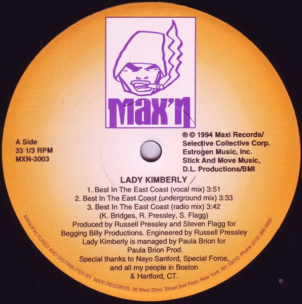 Lady Kimberly - Best In The East Coast / Jump On It - Used Vinyl Reco image 2