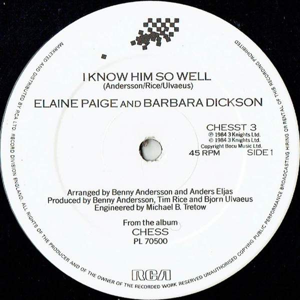 Elaine Paige - I Know Him So Well - Used Vinyl Record 12" image 3