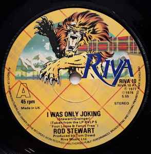 Rod Stewart - I Was Only Joking / Hot Legs - Used Vinyl Record 7" image 1