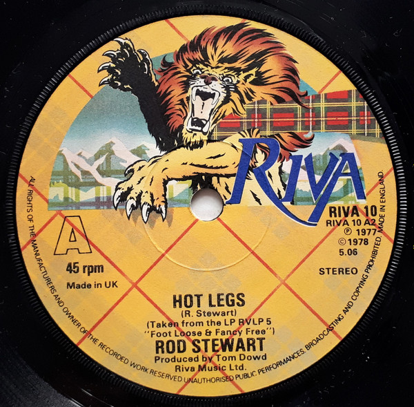 Rod Stewart - I Was Only Joking / Hot Legs - Used Vinyl Record 7" image 2