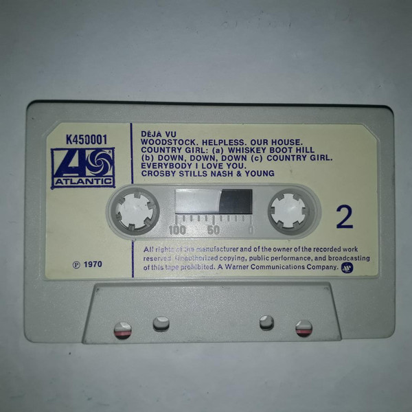 Crosby - Deja Vu - Used Cassette image 4