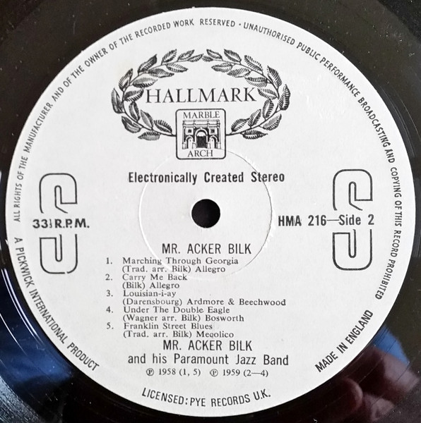Acker Bilk And His P - Mr. Acker Bilk - Used Vinyl Record image 4