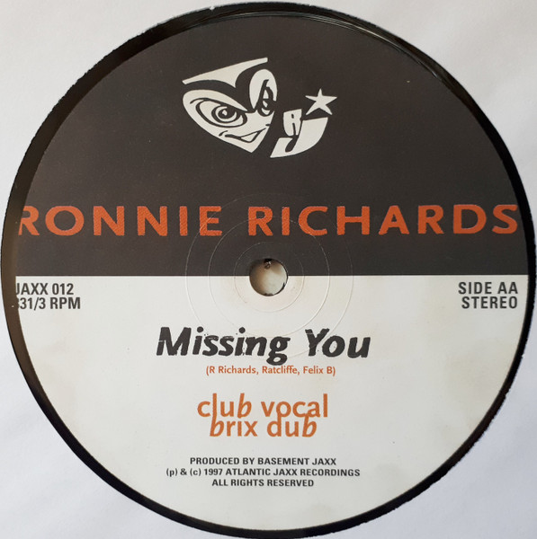 Ronnie Richards - Missing You - Used Vinyl Record 12" image 4