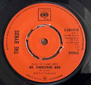 Byrds - Mr Tambourine Man / Turn Turn Turn - Used Vinyl Record 7" image 1