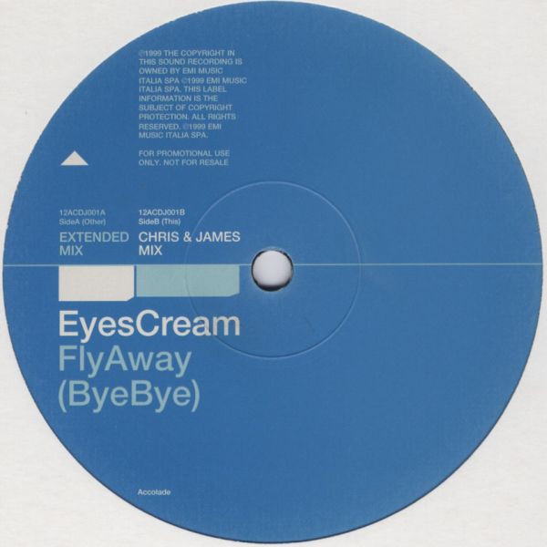 Eyes Cream - Fly Away (Bye Bye) - Used Vinyl Record 12" image 3