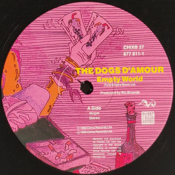 Dogs D'Amour - Empty World - Used Vinyl Record 12" image 2