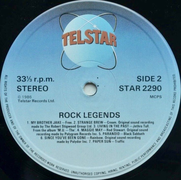 Various - Rock Legends - Used Vinyl Record image 5