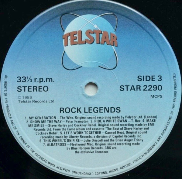 Various - Rock Legends - Used Vinyl Record image 6
