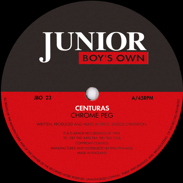 Centuras - Chrome Peg - Used Vinyl Record 12" image 2