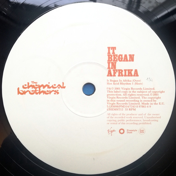 Chemical Brothers - It Began In Afrika - Used Vinyl Record 12" image 3