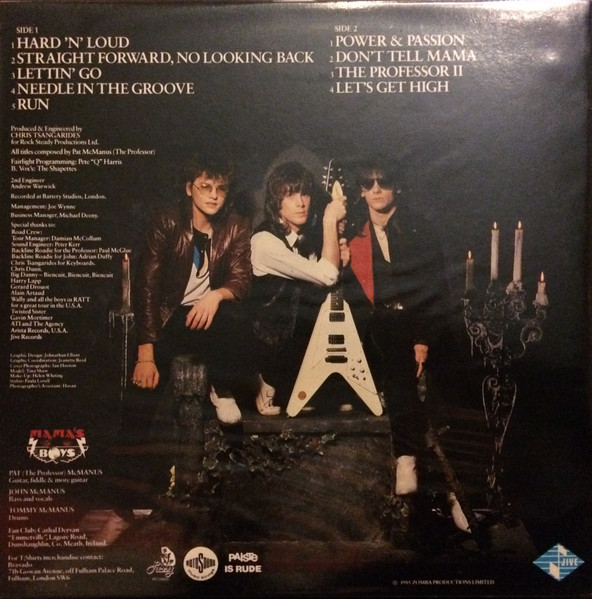 Mama's Boys - Power And Passion - Used Vinyl Record image 2