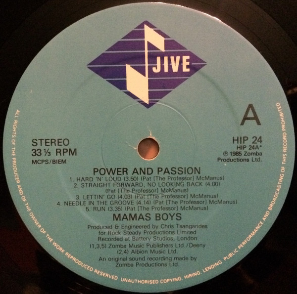Mama's Boys - Power And Passion - Used Vinyl Record image 3
