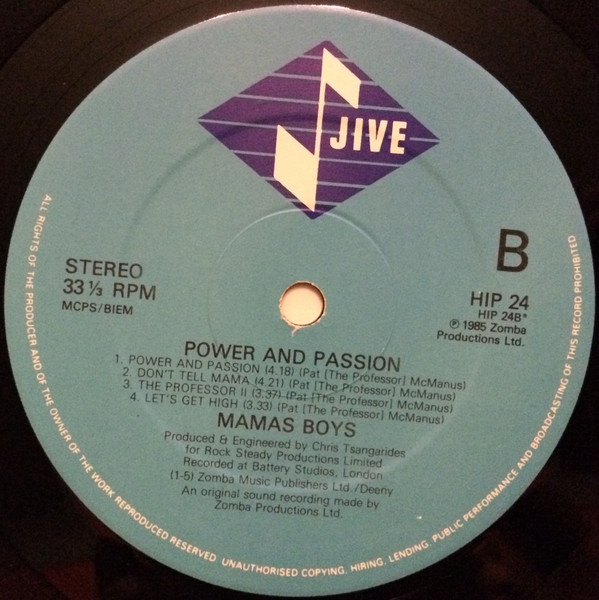 Mama's Boys - Power And Passion - Used Vinyl Record image 4