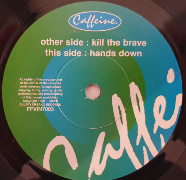 Caffeine - Kill The Brave - Used Vinyl Record 7" image 4