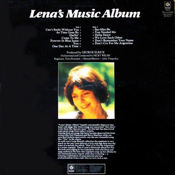 Lena Martell - Lena's Music Album - Used Vinyl Record image 2