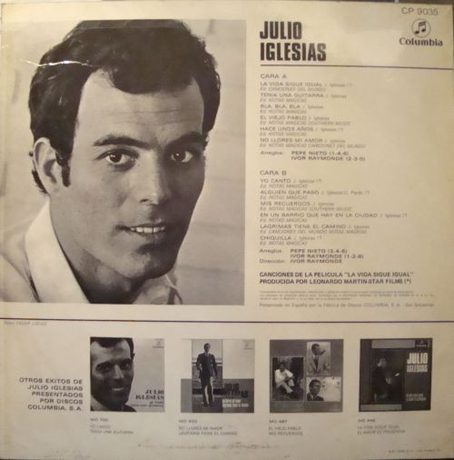 Julio Iglesias - Yo Canto - Used Vinyl Record image 2