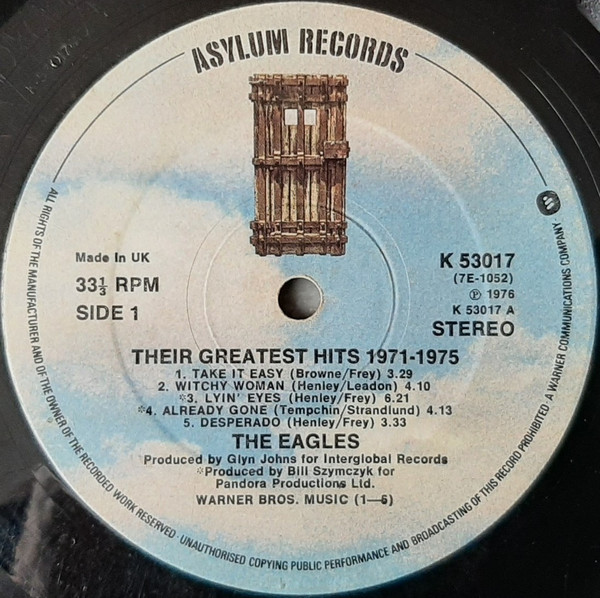 Eagles - ir Greatest Hits 1971-1975 - Used Vinyl Record image 3