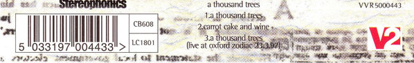 Stereophonics - A Thousand Trees - Used CD image 4