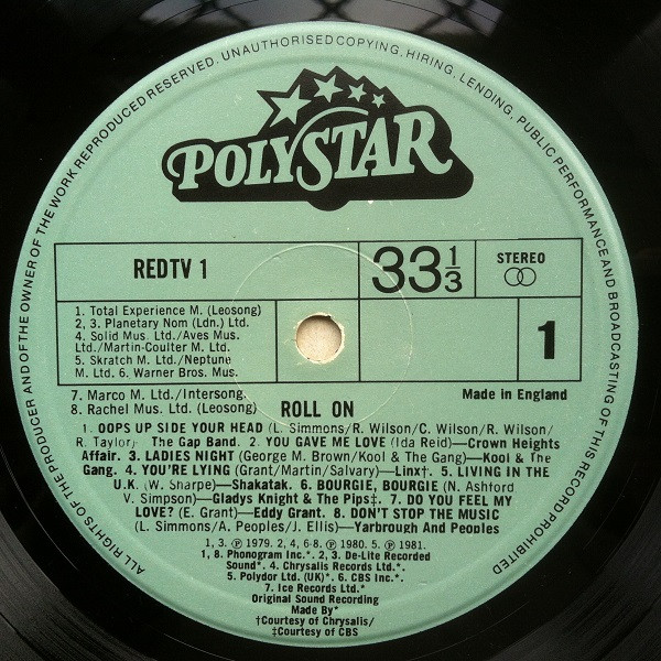 Various - Roll On: 16 Great Disco Hits - Used Vinyl Record image 3