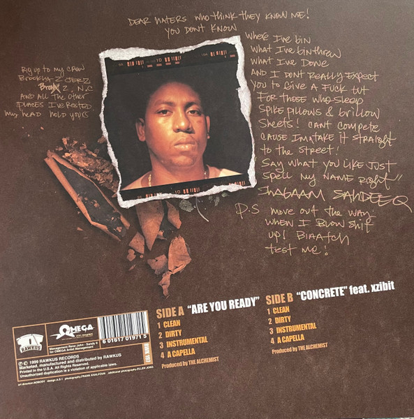 Shabaam Sahdeeq - Are You Ready / Concrete - Used Vinyl Record 12" image 2