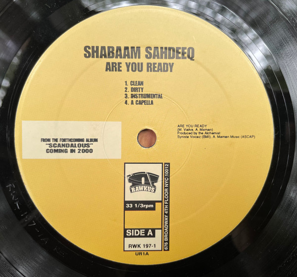 Shabaam Sahdeeq - Are You Ready / Concrete - Used Vinyl Record 12" image 3