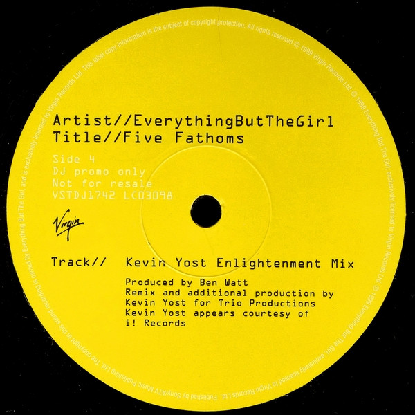 Everything But The G - Five Fathoms - Used Vinyl Record 12" image 5