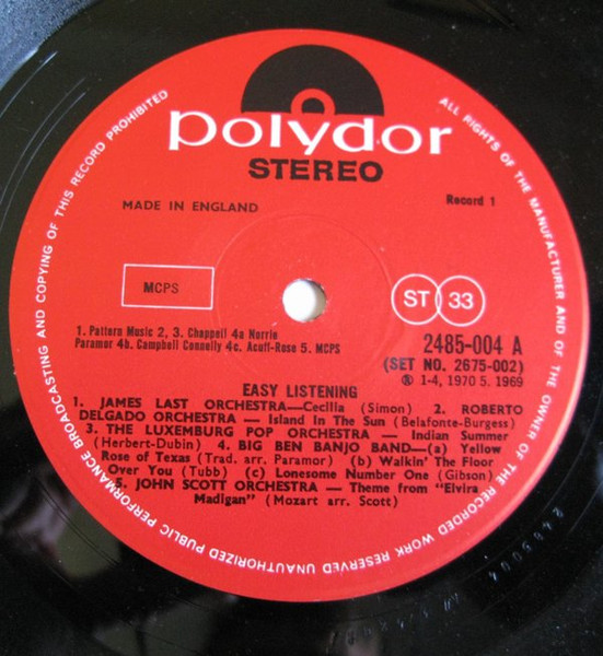 Various - Easy Listening - Used Vinyl Record image 6
