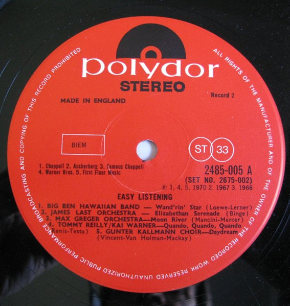 Various - Easy Listening - Used Vinyl Record image 8