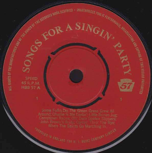 Jack Jackson - Songs For A Singin' Party - Used Vinyl Record 7" image 3