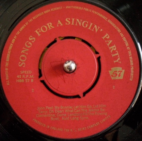 Jack Jackson - Songs For A Singin' Party - Used Vinyl Record 7" image 4