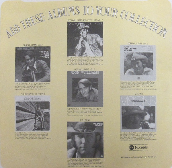 Don Williams - Visions - Used Vinyl Record image 6