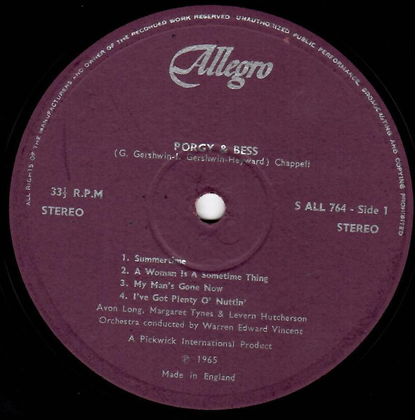 George Gershwin - Porgy And Bess - Used Vinyl Record image 3
