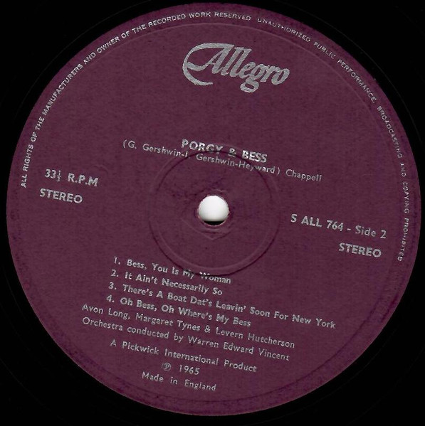 George Gershwin - Porgy And Bess - Used Vinyl Record image 4