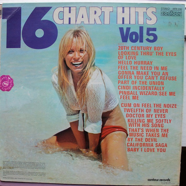Unknown Artist - 16 Chart Hits Vol 5 - Used Vinyl Record image 5