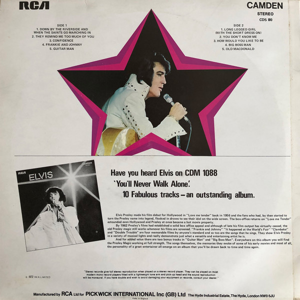 Elvis Presley - Sings Hits From His Movies - Used Vinyl Record image 2