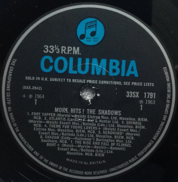 Shadows - More Hits! - Used Vinyl Record image 2