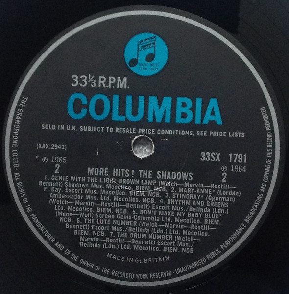 Shadows - More Hits! - Used Vinyl Record image 3
