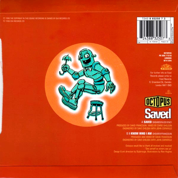 Octopus - Saved - Used Vinyl Record 7" image 2