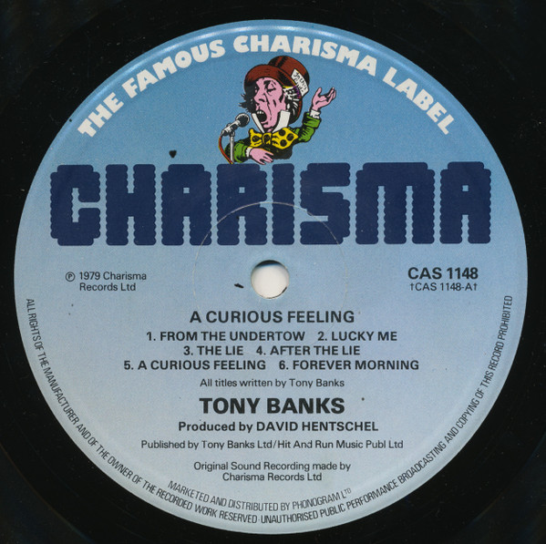 Tony Banks - A Curious Feeling - Used Vinyl Record image 3
