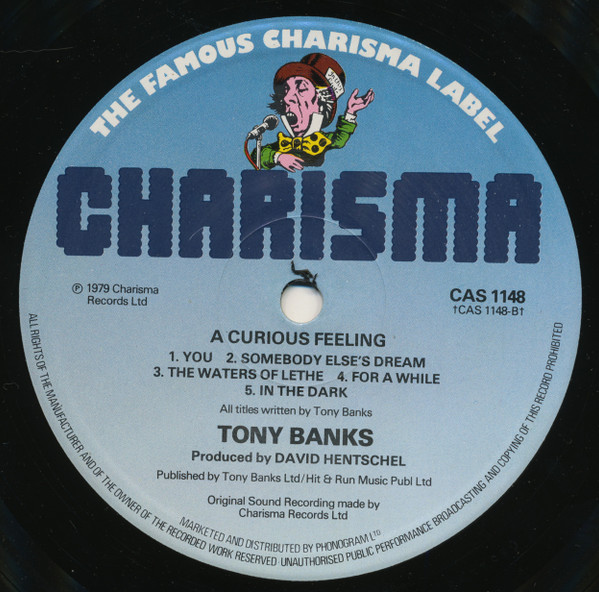 Tony Banks - A Curious Feeling - Used Vinyl Record image 4