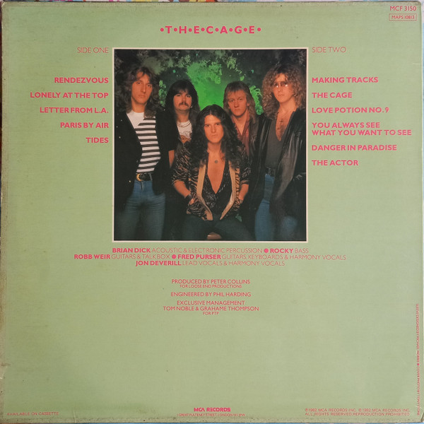 Tygers Of Pan Tang - Cage - Used Vinyl Record image 2