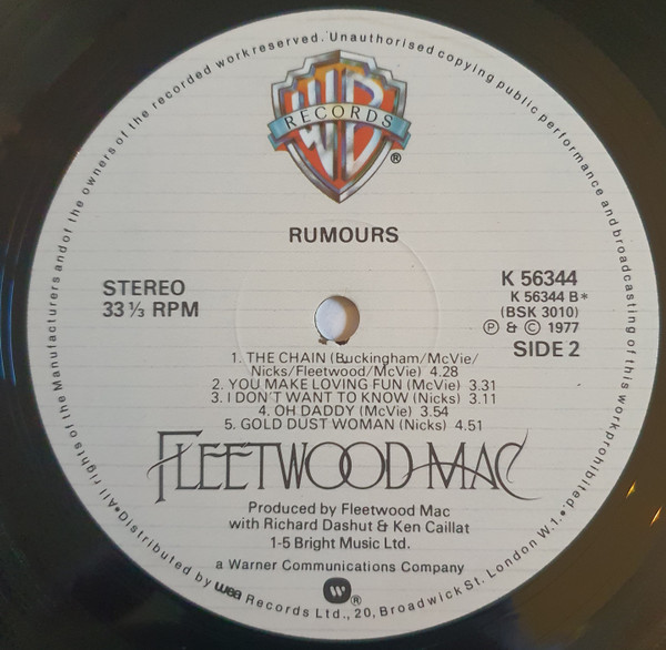 Fleetwood Mac - Rumours - Used Vinyl Record image 7