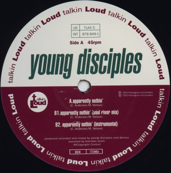 Young Disciples - Apparently Nothin' - Used Vinyl Record 12" image 3