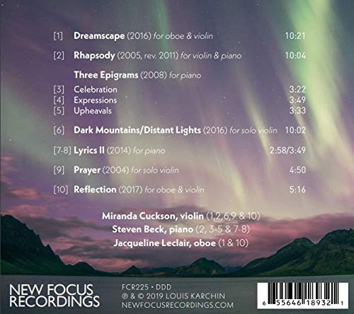 Louis Karchin - Dark Mountains / Distant Lights - Used CD image 2