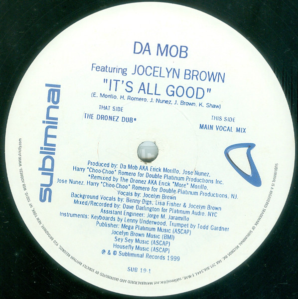 Da Mob - It's All Good - Used Vinyl Record 12" image 3