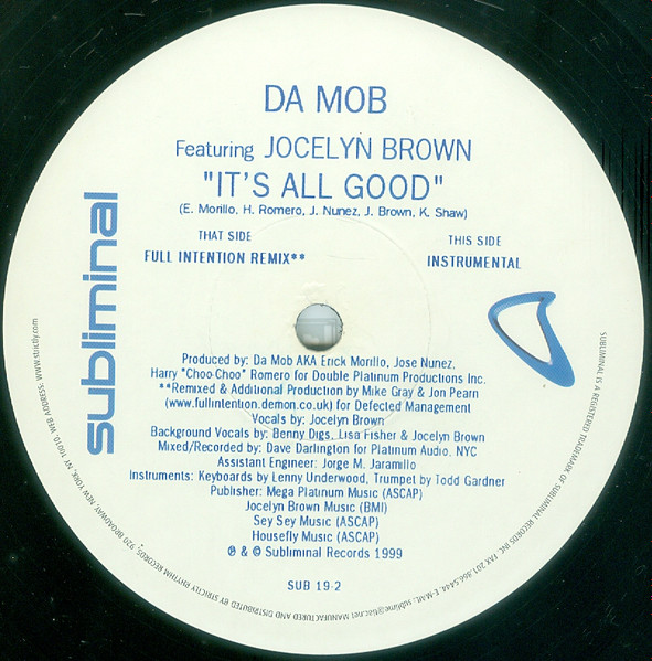 Da Mob - It's All Good - Used Vinyl Record 12" image 5