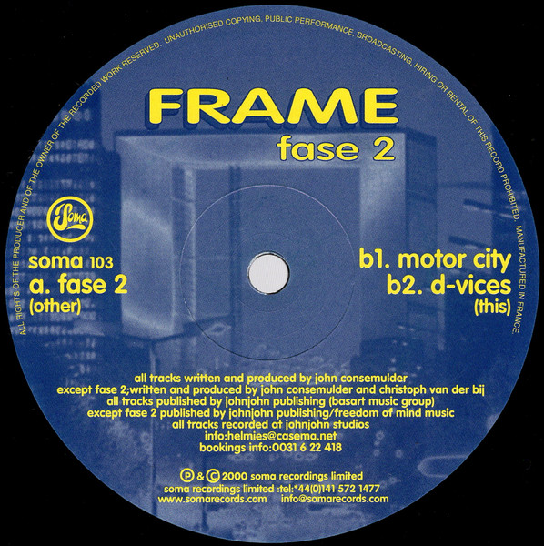 Frame - Fase 2 - Vinyl Record 12" image 3